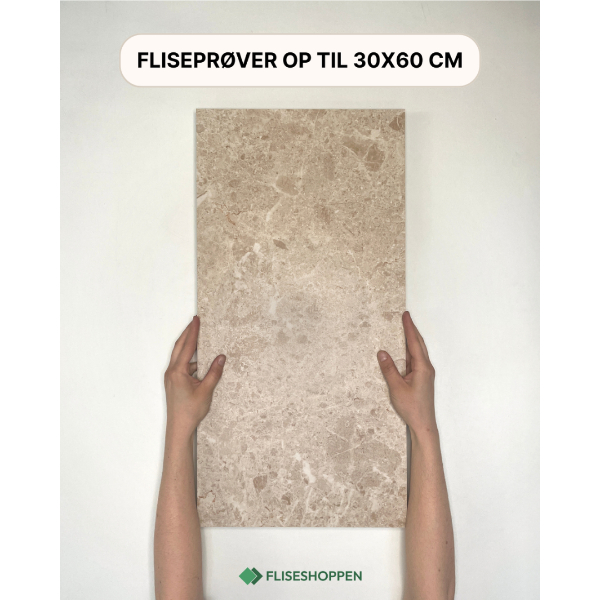Fliseprøve størrelse 30x60